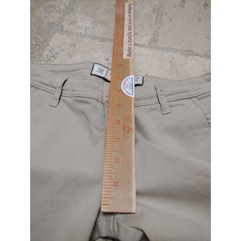 ABERCROMBIE & FITCH Jeans Woman 24 Khaki Skinny Seam Modified At 26.5 Casual‎ - Picture 5 of 10
